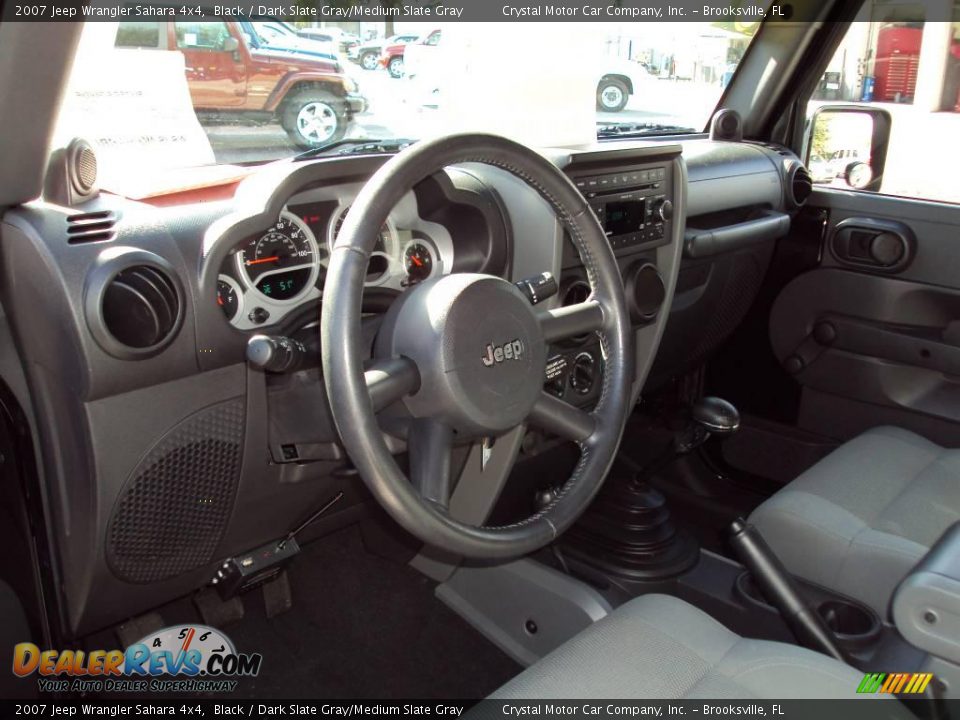 2007 Jeep Wrangler Sahara 4x4 Black / Dark Slate Gray/Medium Slate Gray Photo #6