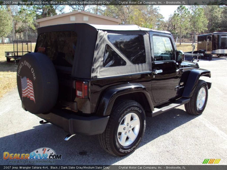 2007 Jeep Wrangler Sahara 4x4 Black / Dark Slate Gray/Medium Slate Gray Photo #8