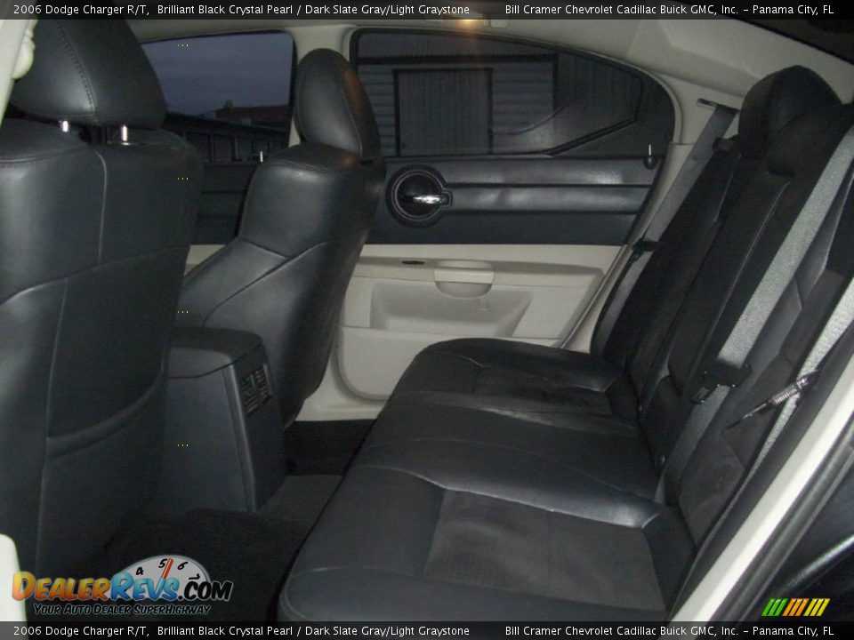 2006 Dodge Charger R/T Brilliant Black Crystal Pearl / Dark Slate Gray/Light Graystone Photo #11