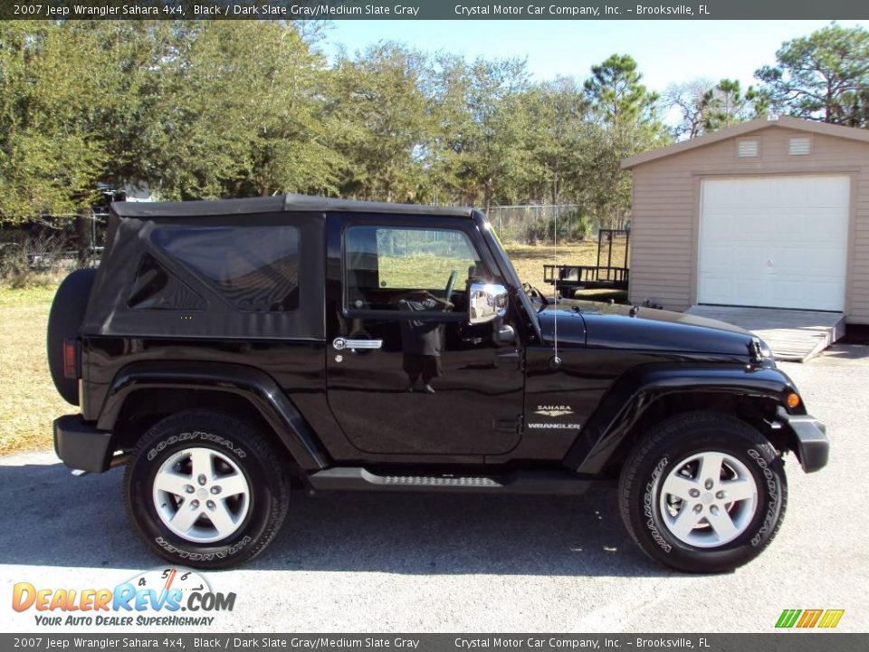 2007 Jeep Wrangler Sahara 4x4 Black / Dark Slate Gray/Medium Slate Gray Photo #9