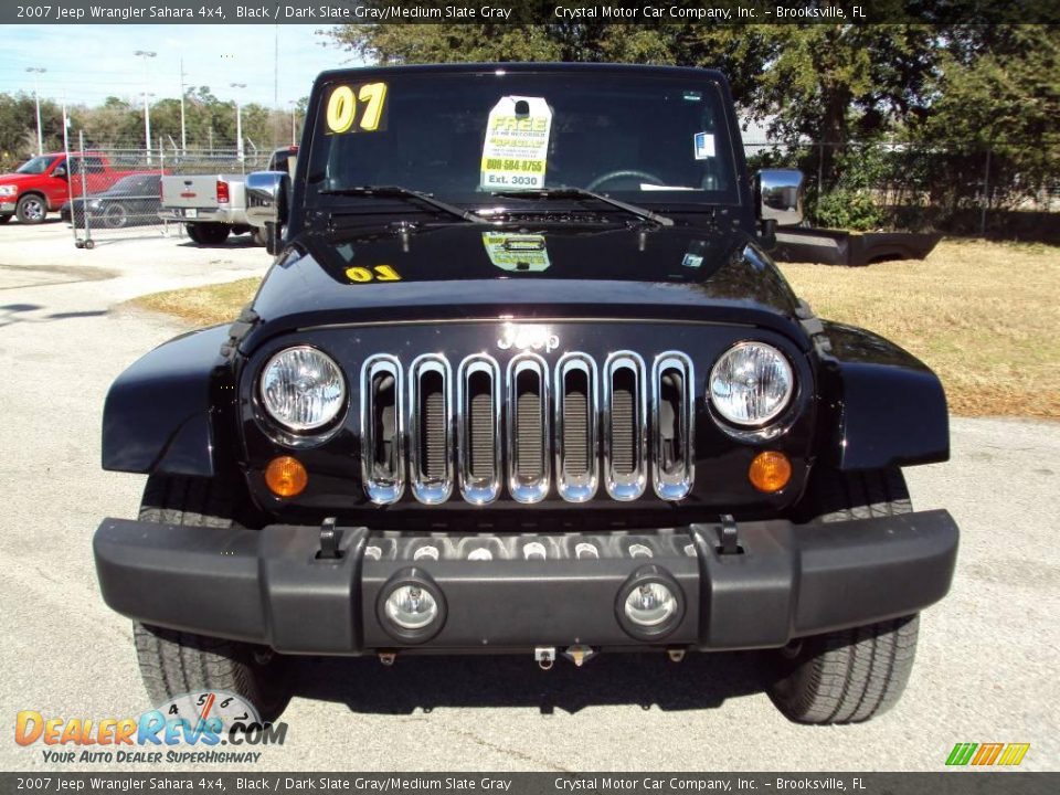 2007 Jeep Wrangler Sahara 4x4 Black / Dark Slate Gray/Medium Slate Gray Photo #12
