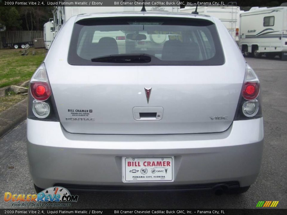 2009 Pontiac Vibe 2.4 Liquid Platinum Metallic / Ebony Photo #3