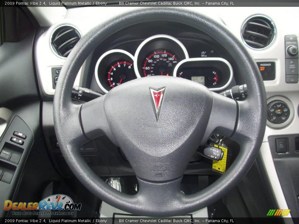 2009 Pontiac Vibe 2.4 Liquid Platinum Metallic / Ebony Photo #5