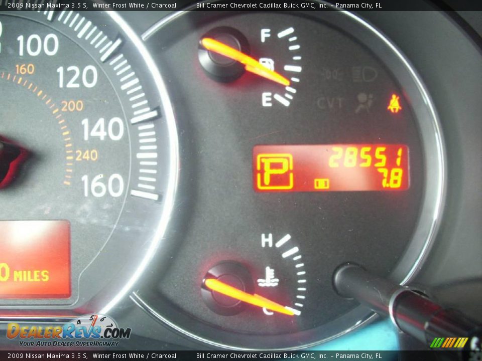 2009 Nissan Maxima 3.5 S Winter Frost White / Charcoal Photo #4