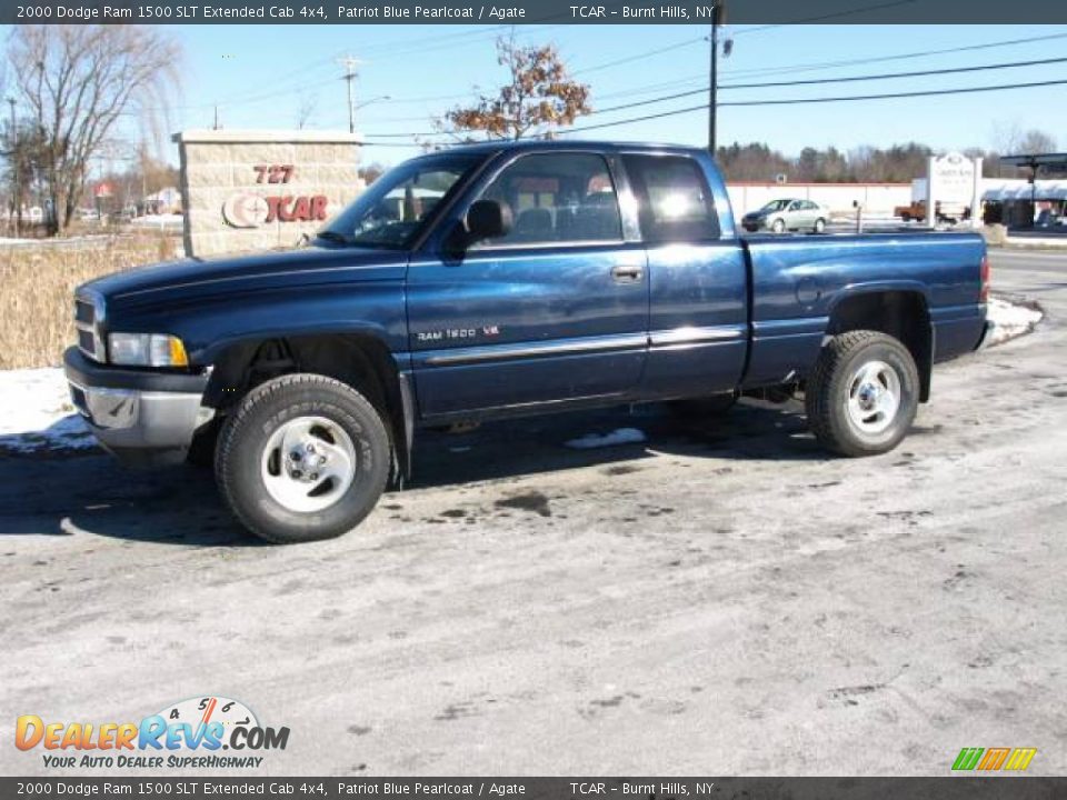 2000 Dodge Ram 1500 SLT Extended Cab 4x4 Patriot Blue Pearlcoat / Agate Photo #1