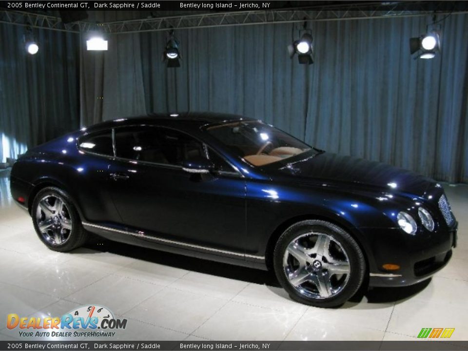 2005 Bentley Continental GT Dark Sapphire / Saddle Photo #3