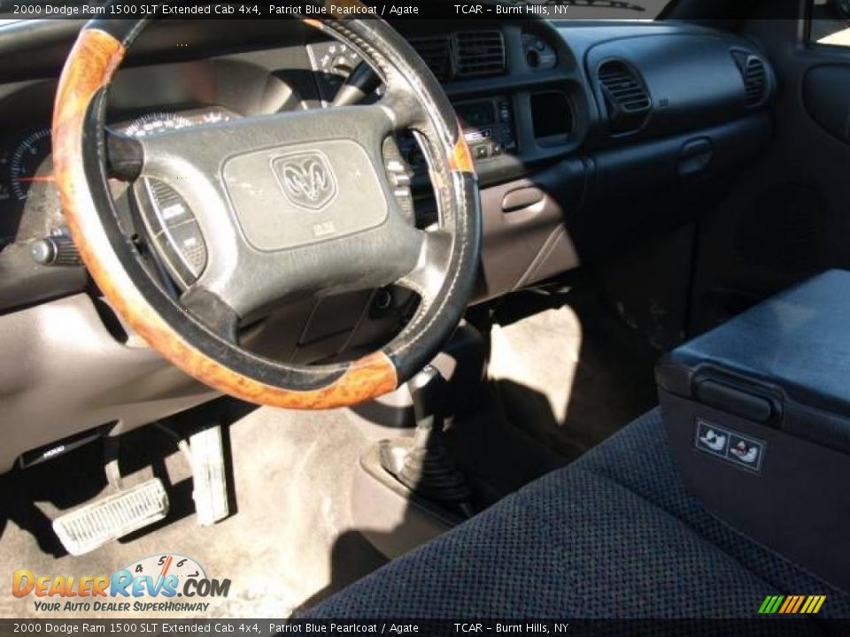2000 Dodge Ram 1500 SLT Extended Cab 4x4 Patriot Blue Pearlcoat / Agate Photo #8
