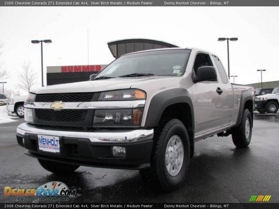 2006 Chevrolet Colorado Z71 Extended Cab 4x4 Silver Birch Metallic / Medium Pewter Photo #2