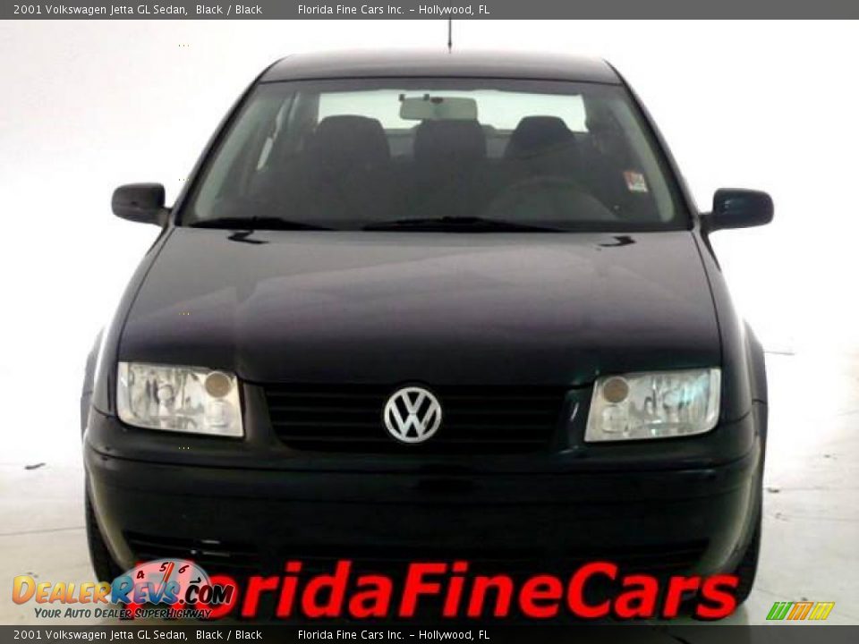2001 Volkswagen Jetta GL Sedan Black / Black Photo #5