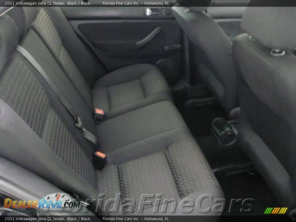 2001 Volkswagen Jetta GL Sedan Black / Black Photo #13