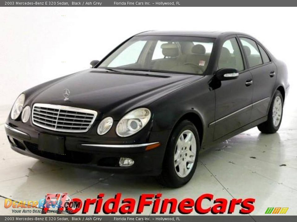 2003 Mercedes-Benz E 320 Sedan Black / Ash Grey Photo #1