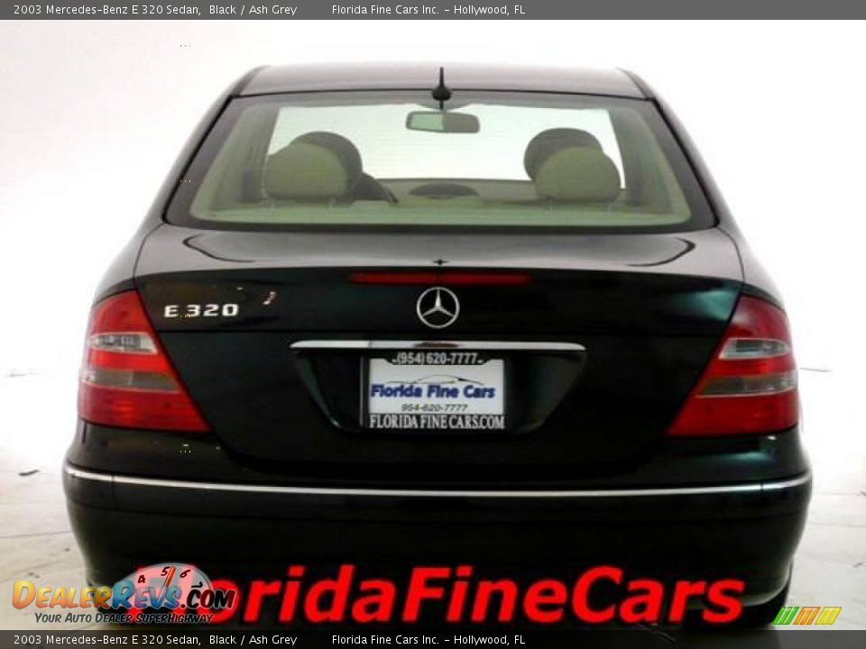 2003 Mercedes-Benz E 320 Sedan Black / Ash Grey Photo #6