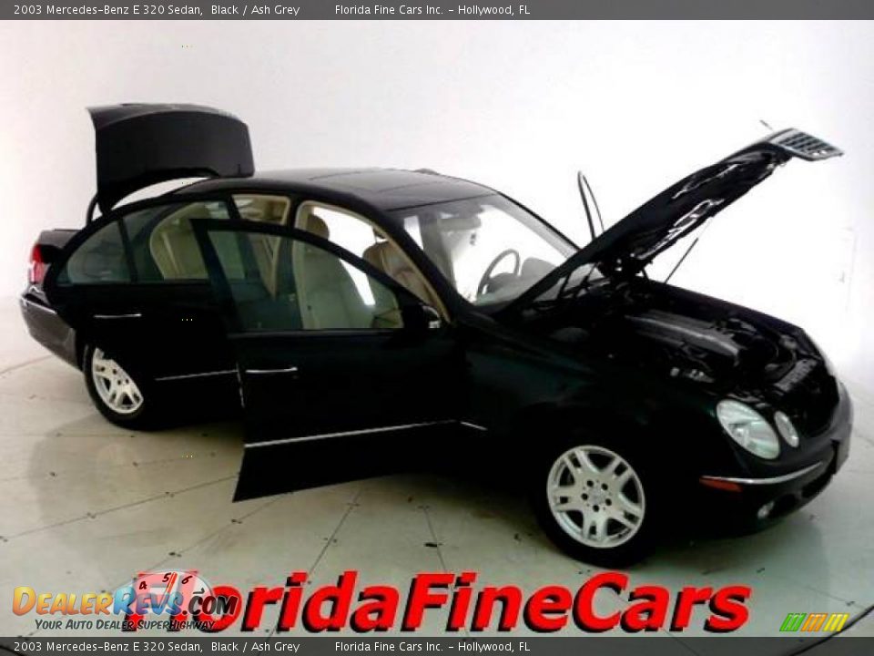 2003 Mercedes-Benz E 320 Sedan Black / Ash Grey Photo #7