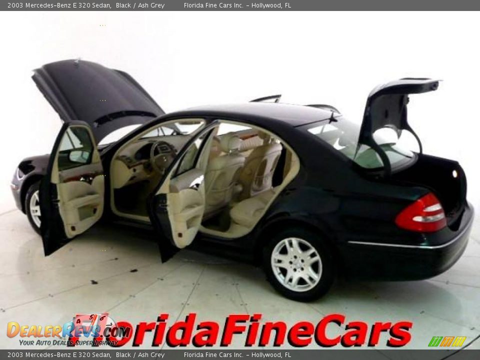 2003 Mercedes-Benz E 320 Sedan Black / Ash Grey Photo #8