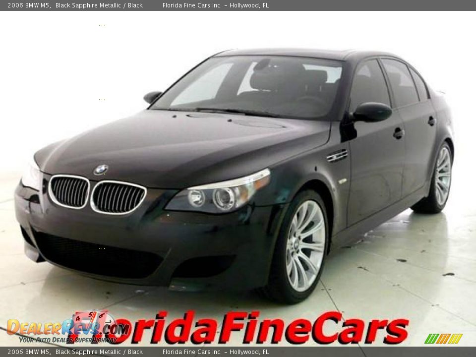 2006 BMW M5 Black Sapphire Metallic / Black Photo #1