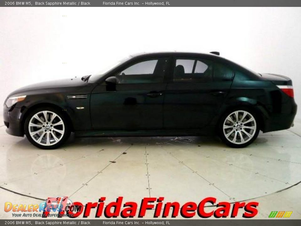 2006 BMW M5 Black Sapphire Metallic / Black Photo #3