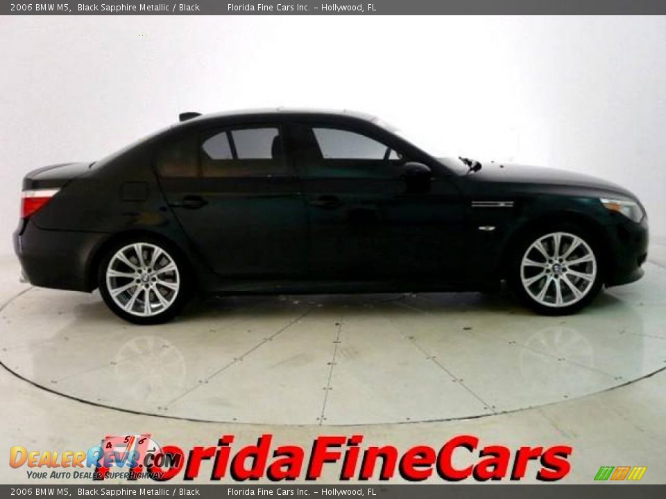 2006 BMW M5 Black Sapphire Metallic / Black Photo #4
