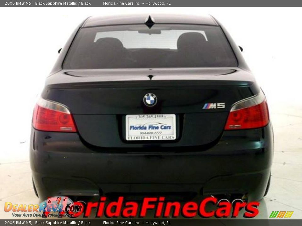 2006 BMW M5 Black Sapphire Metallic / Black Photo #6