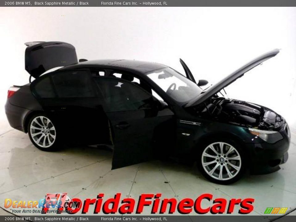 2006 BMW M5 Black Sapphire Metallic / Black Photo #7
