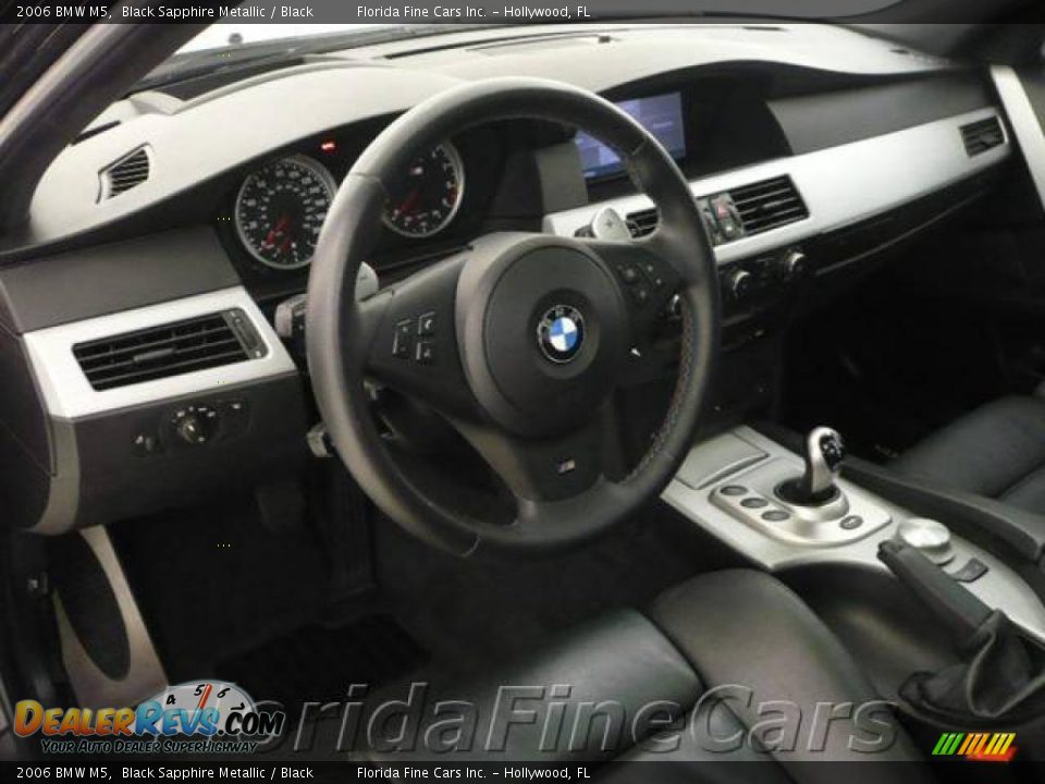 2006 BMW M5 Black Sapphire Metallic / Black Photo #13