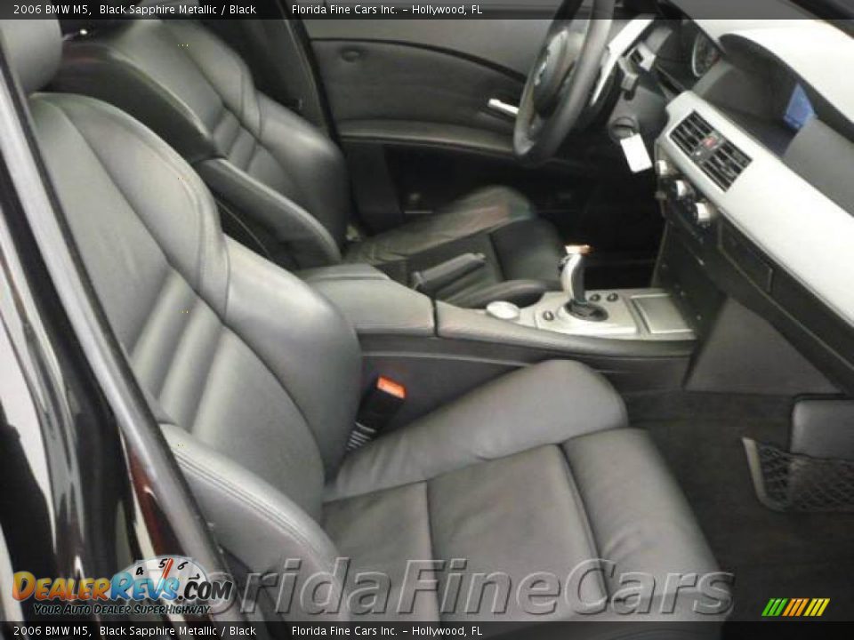 2006 BMW M5 Black Sapphire Metallic / Black Photo #14
