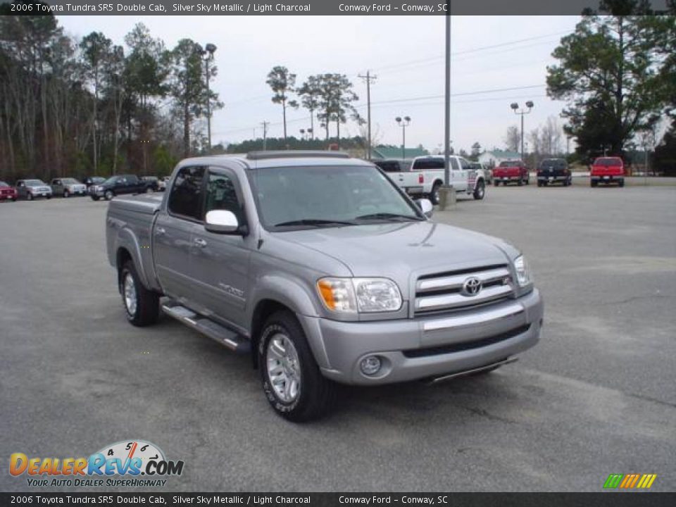 2006 Toyota Tundra SR5 Double Cab Silver Sky Metallic / Light Charcoal Photo #3