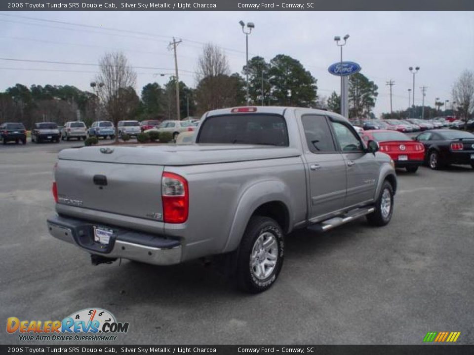 2006 Toyota Tundra SR5 Double Cab Silver Sky Metallic / Light Charcoal Photo #5