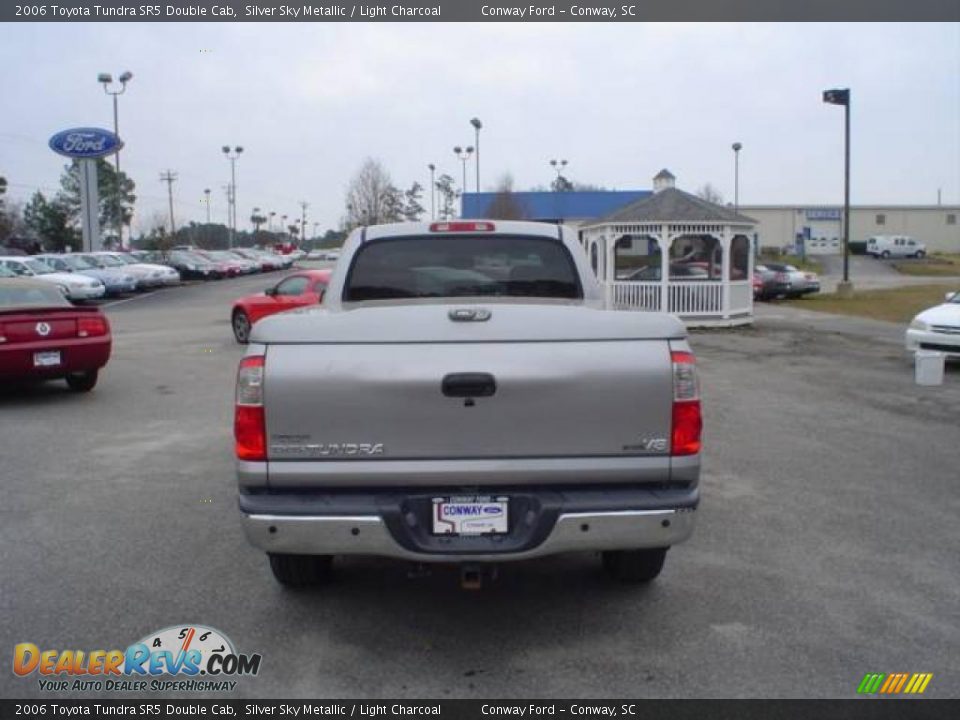 2006 Toyota Tundra SR5 Double Cab Silver Sky Metallic / Light Charcoal Photo #6