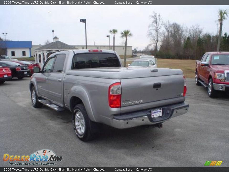 2006 Toyota Tundra SR5 Double Cab Silver Sky Metallic / Light Charcoal Photo #7