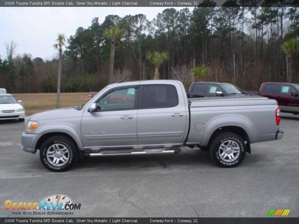 2006 Toyota Tundra SR5 Double Cab Silver Sky Metallic / Light Charcoal Photo #8
