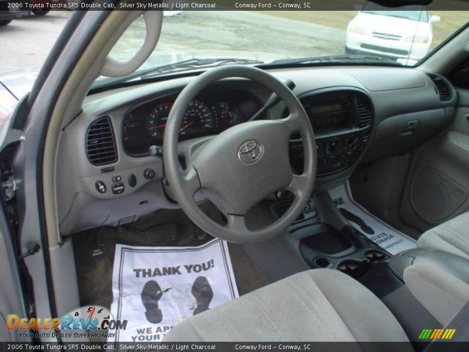 2006 Toyota Tundra SR5 Double Cab Silver Sky Metallic / Light Charcoal Photo #22