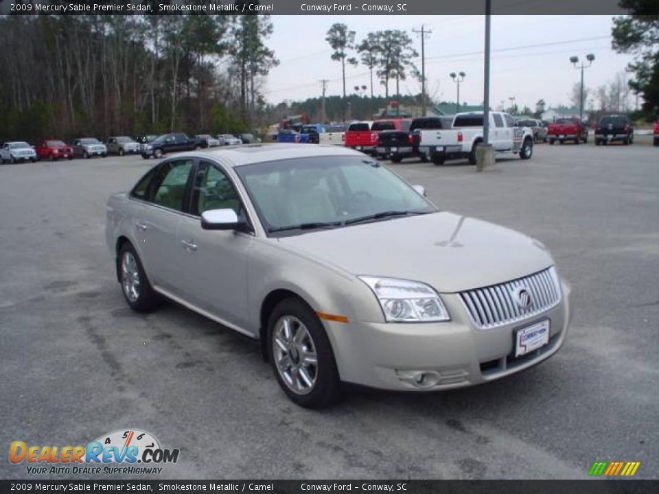 2009 Mercury Sable Premier Sedan Smokestone Metallic / Camel Photo #3