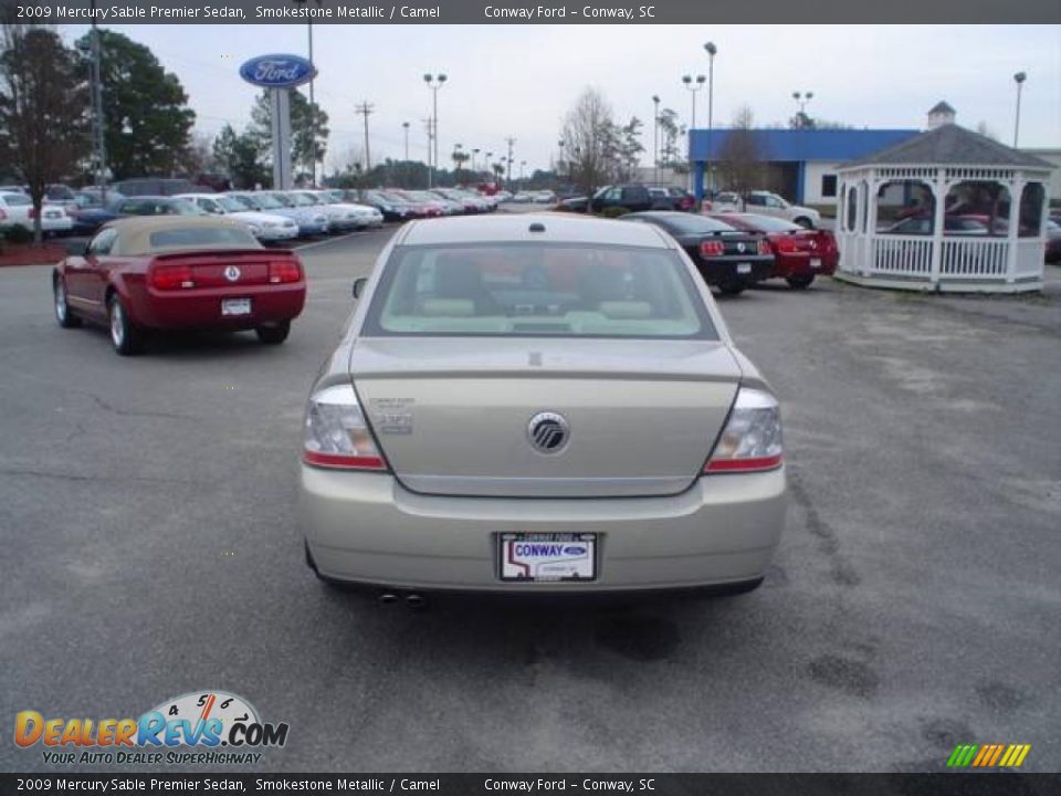 2009 Mercury Sable Premier Sedan Smokestone Metallic / Camel Photo #6