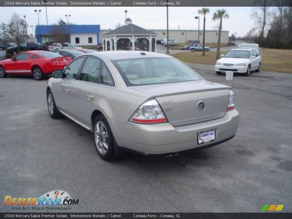 2009 Mercury Sable Premier Sedan Smokestone Metallic / Camel Photo #7