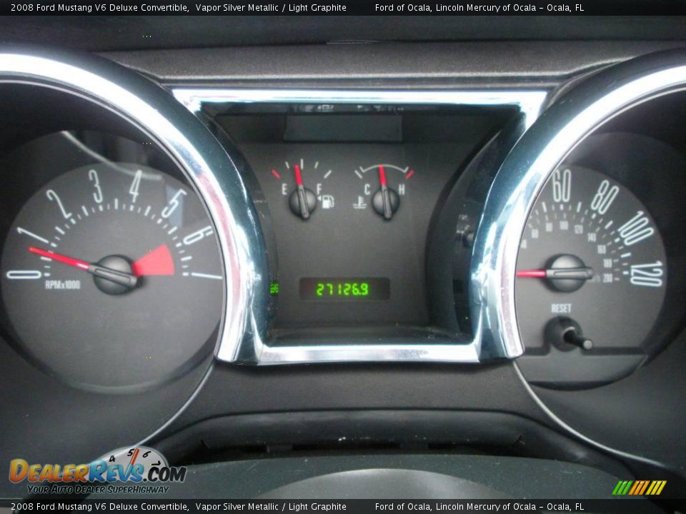 2008 Ford Mustang V6 Deluxe Convertible Vapor Silver Metallic / Light Graphite Photo #24