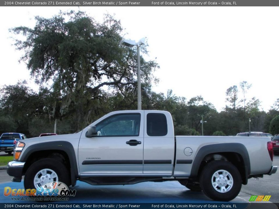 2004 Chevrolet Colorado Z71 Extended Cab Silver Birch Metallic / Sport Pewter Photo #2