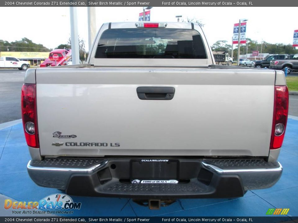 2004 Chevrolet Colorado Z71 Extended Cab Silver Birch Metallic / Sport Pewter Photo #4
