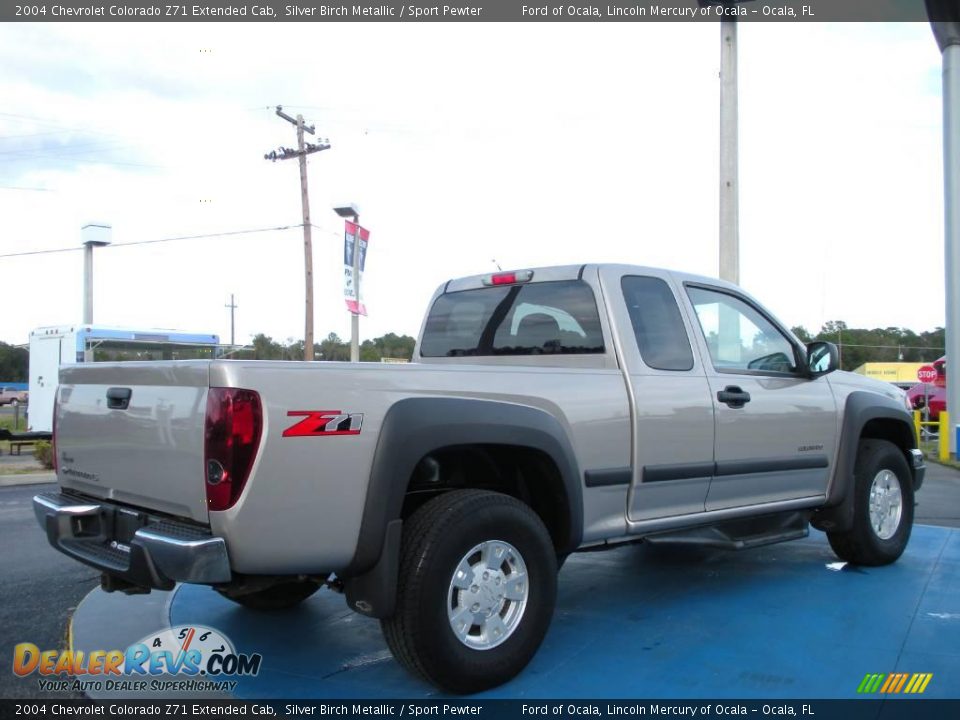 2004 Chevrolet Colorado Z71 Extended Cab Silver Birch Metallic / Sport Pewter Photo #5