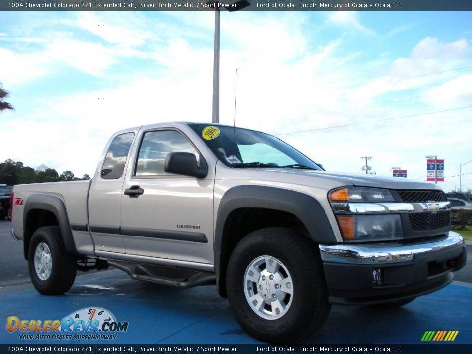 2004 Chevrolet Colorado Z71 Extended Cab Silver Birch Metallic / Sport Pewter Photo #7