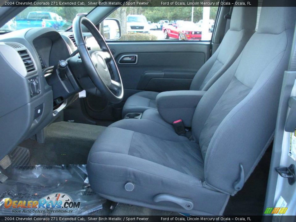 2004 Chevrolet Colorado Z71 Extended Cab Silver Birch Metallic / Sport Pewter Photo #11