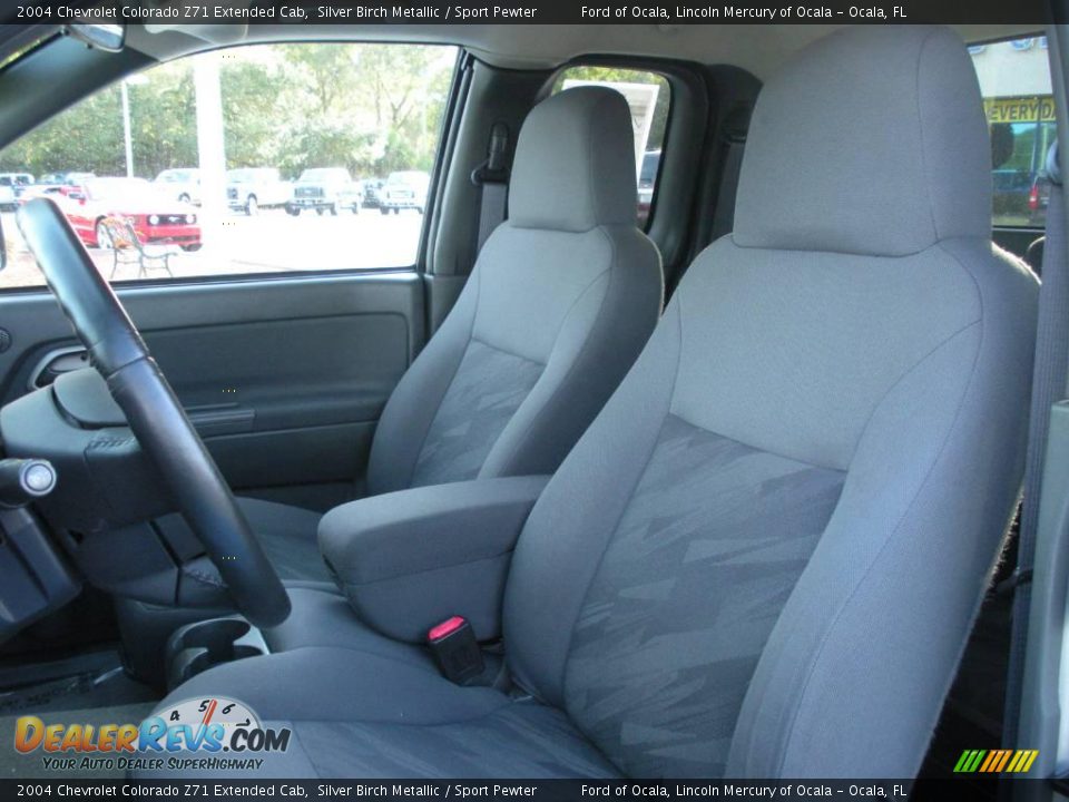 2004 Chevrolet Colorado Z71 Extended Cab Silver Birch Metallic / Sport Pewter Photo #12