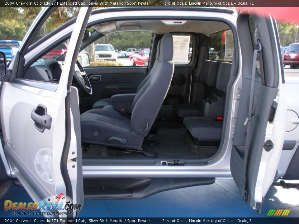 2004 Chevrolet Colorado Z71 Extended Cab Silver Birch Metallic / Sport Pewter Photo #13