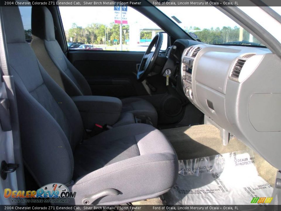 2004 Chevrolet Colorado Z71 Extended Cab Silver Birch Metallic / Sport Pewter Photo #15