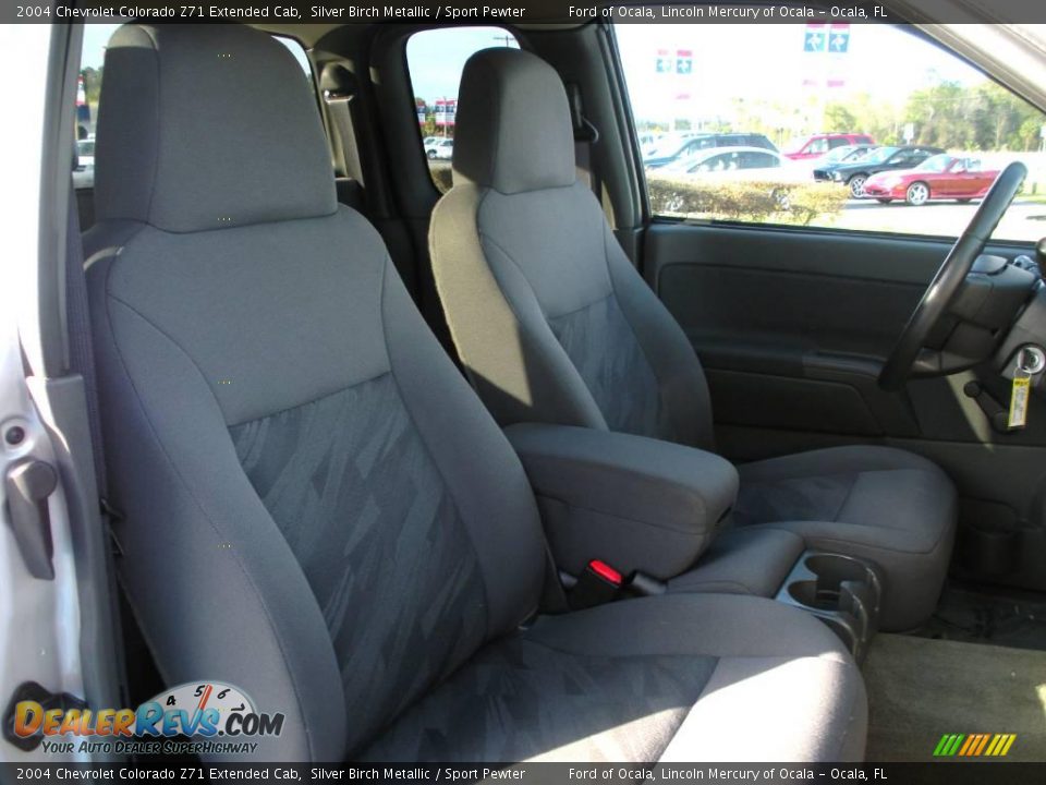 2004 Chevrolet Colorado Z71 Extended Cab Silver Birch Metallic / Sport Pewter Photo #16