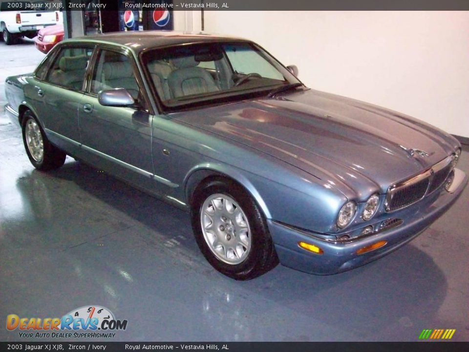 2003 Jaguar XJ XJ8 Zircon / Ivory Photo #1