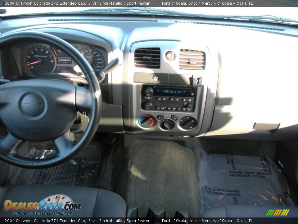 2004 Chevrolet Colorado Z71 Extended Cab Silver Birch Metallic / Sport Pewter Photo #17