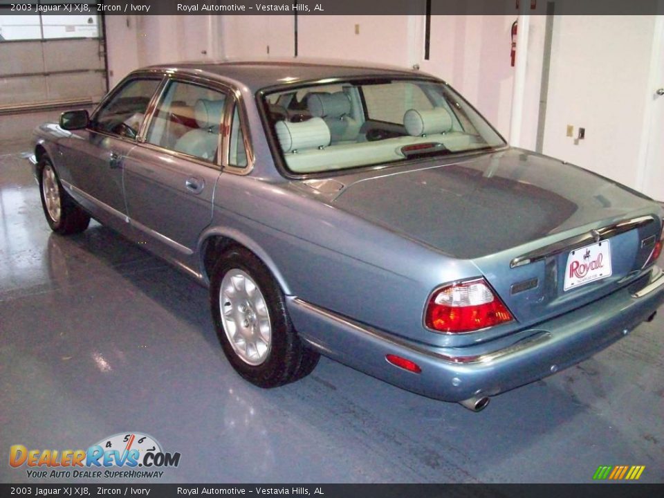2003 Jaguar XJ XJ8 Zircon / Ivory Photo #4