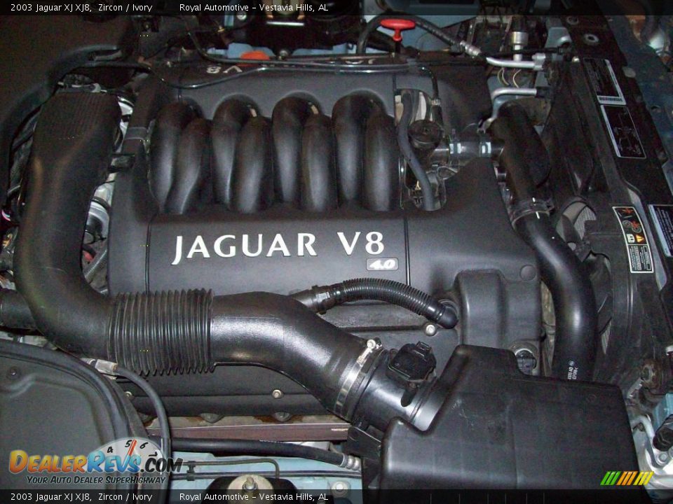 2003 Jaguar XJ XJ8 Zircon / Ivory Photo #28