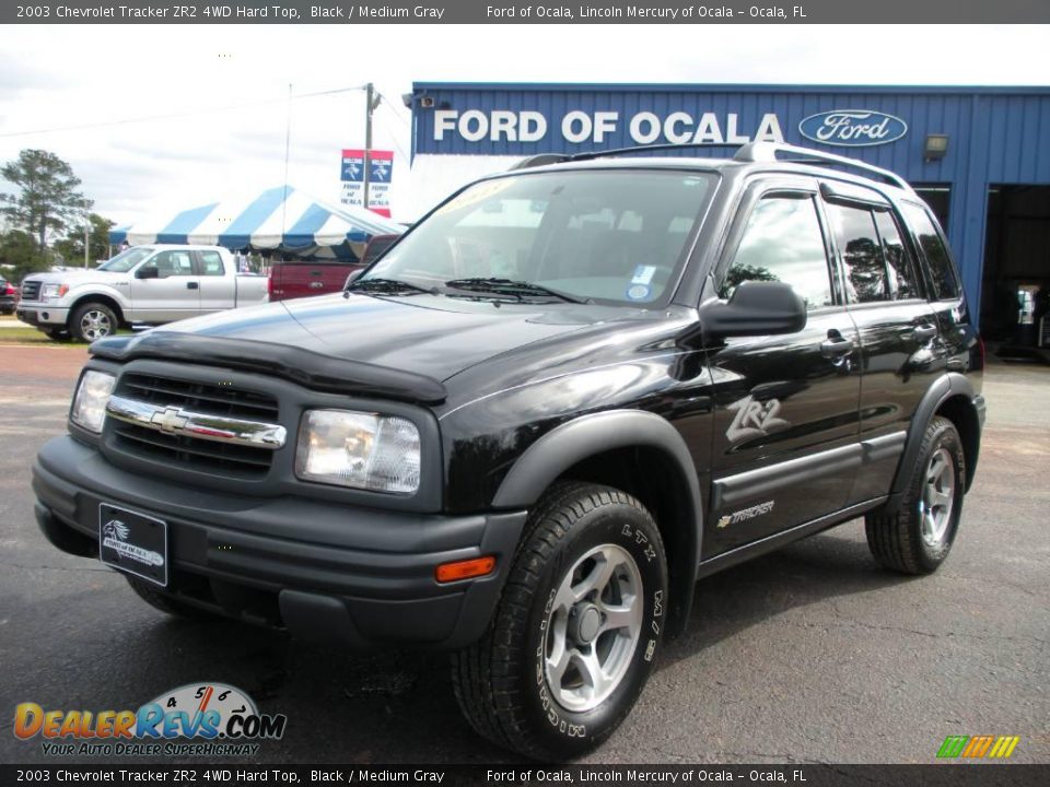 2003 Chevrolet Tracker ZR2 4WD Hard Top Black / Medium Gray Photo #1