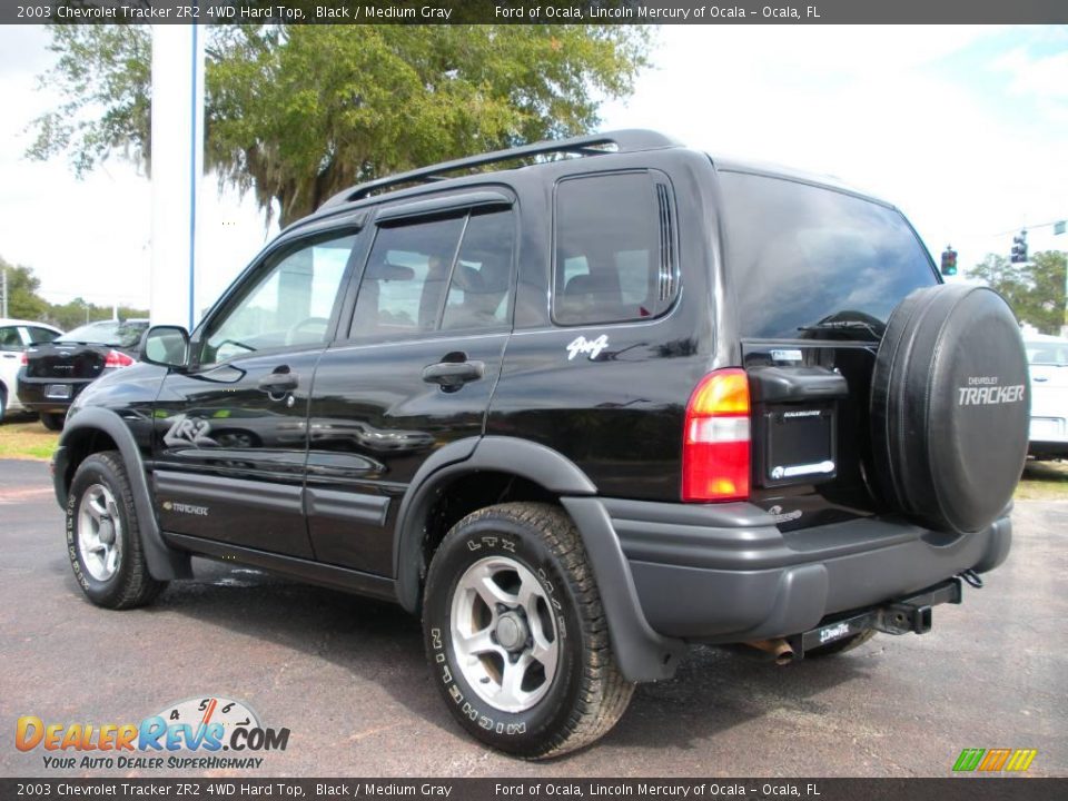 2003 Chevrolet Tracker ZR2 4WD Hard Top Black / Medium Gray Photo #3